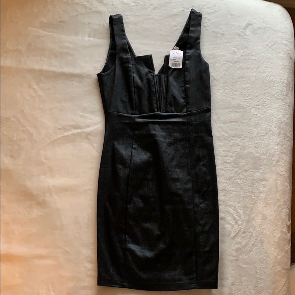 Little Black “Leather” Dress